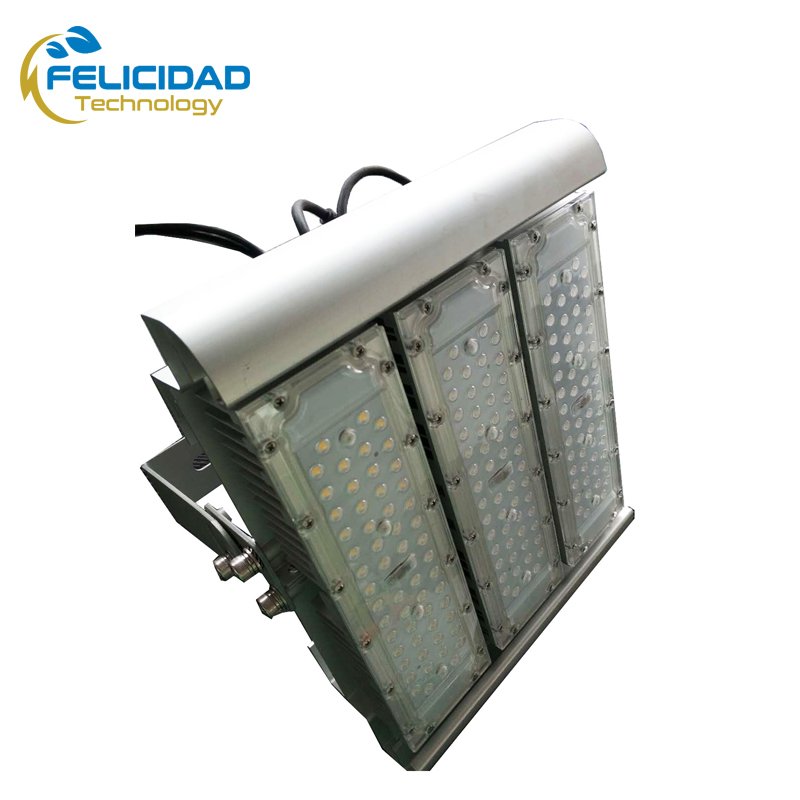 Side view of 3-module FL2H LED High Mast Flood Light (60W-180W-300W)