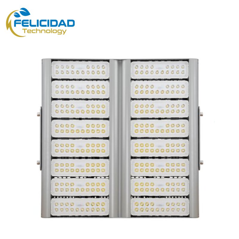 Front View of FL2C 16-Modular LED High Mast Flood Light 320W-960W-1600W for Stadiums, Airports