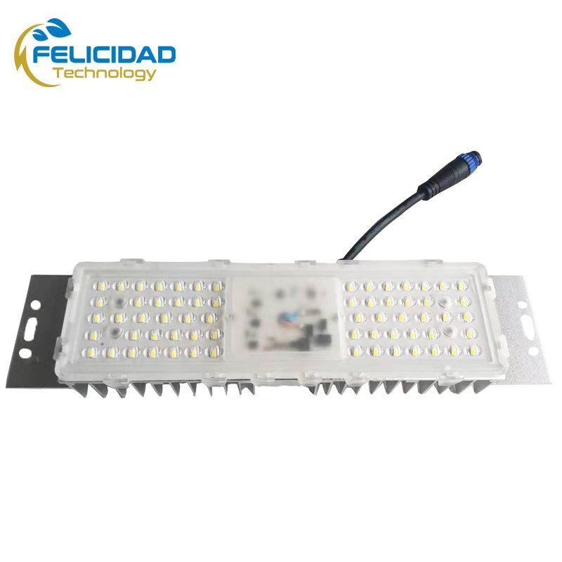 Top view of GH64KHL3-A50W 20W-50W Rectangle AC Input DOB LED Street Light Module with SMD3030 LEDs.