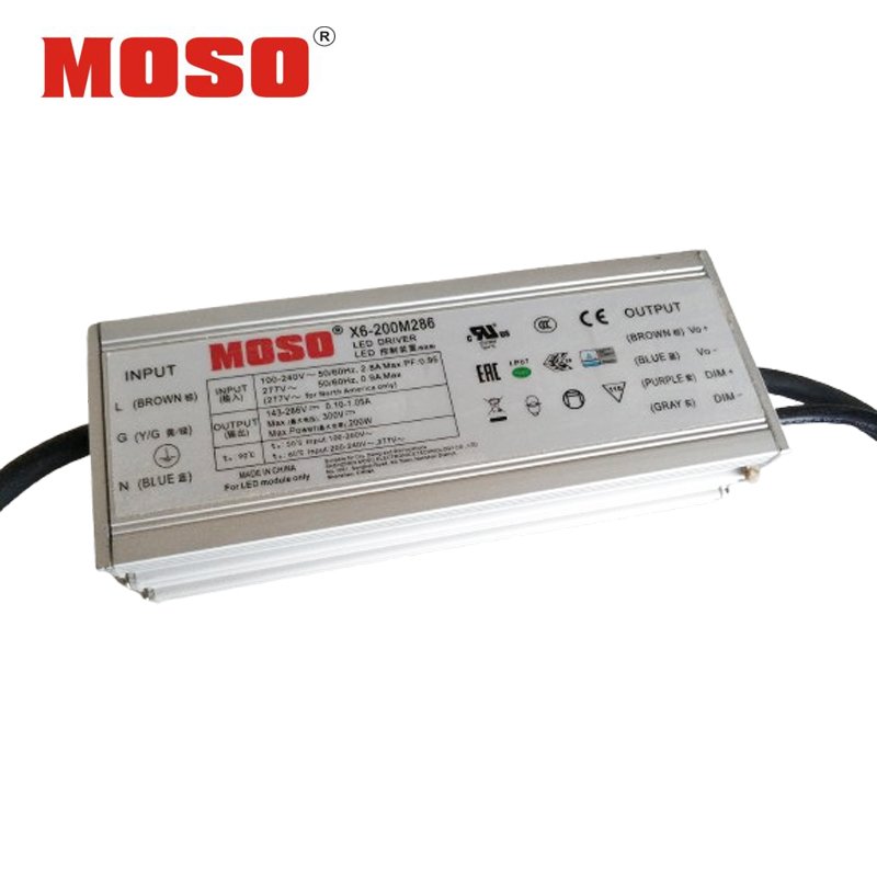 Angled view of the MOSO X6-200M286, showing the driver’s robust build and compact form factor for easy integration.