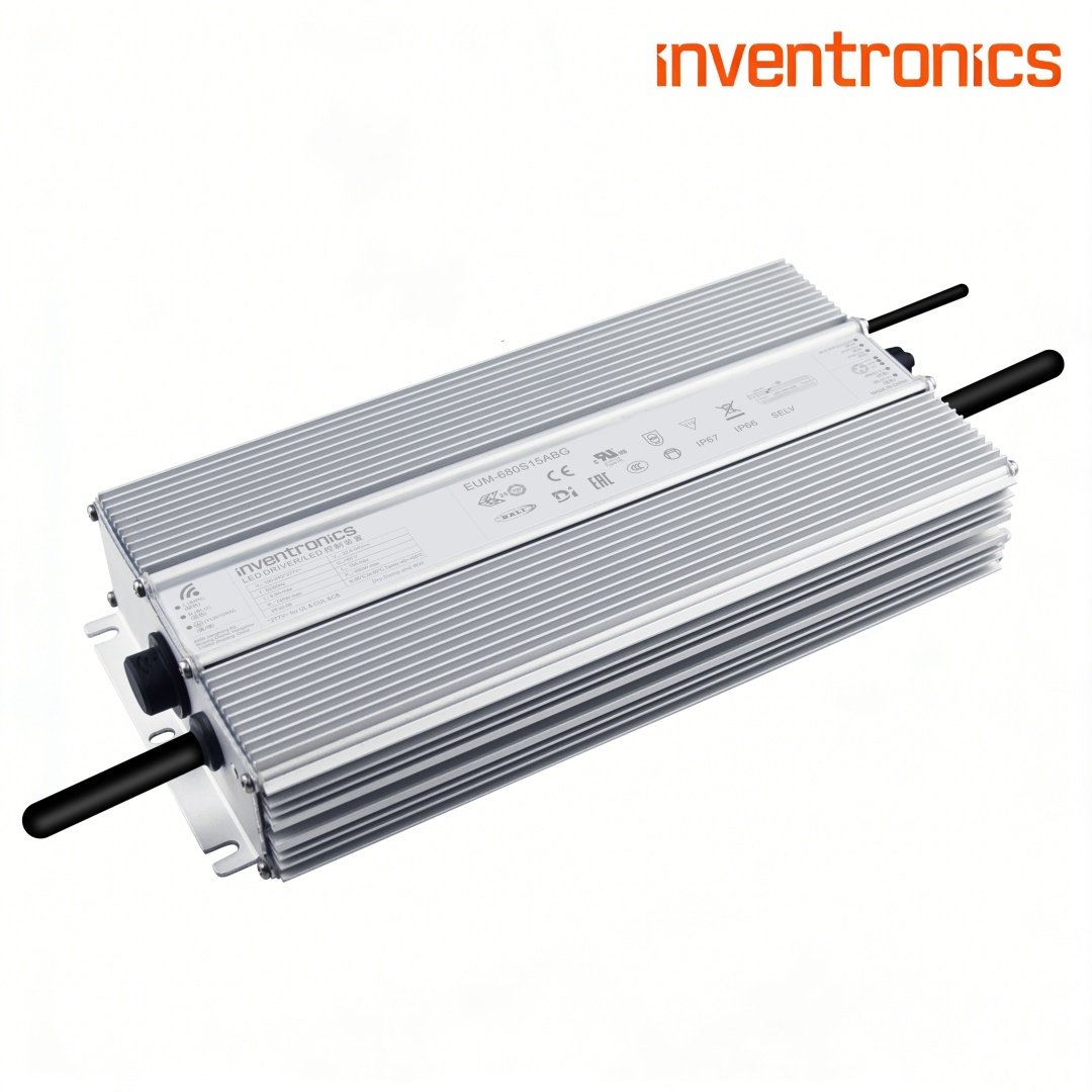 Inventronics EUM-680SxxxBx EUM-680S15ABG 600W 680W High Power IP67 Waterproof Outdoor Lighting DALI-2 & D4i DALI dimmable LED driver