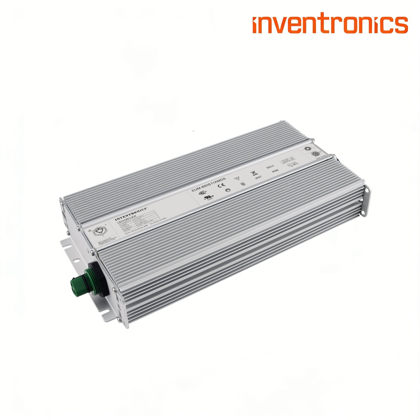 Inventronics EUM-880xxxMGS 880W 900W Top Panel Mount LED Driver IP67 Waterproof LED Power Supply For Farming