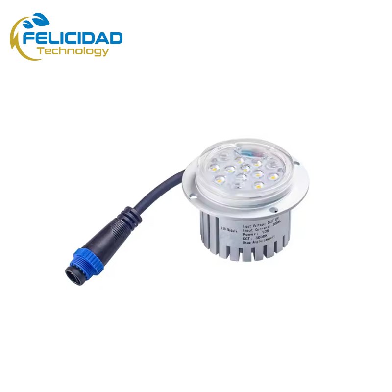 Solar Power DC Input Round Retrofit 10W LED Module – LED Lighting with Multiple Lens Options for Outdoor & Garden Lights